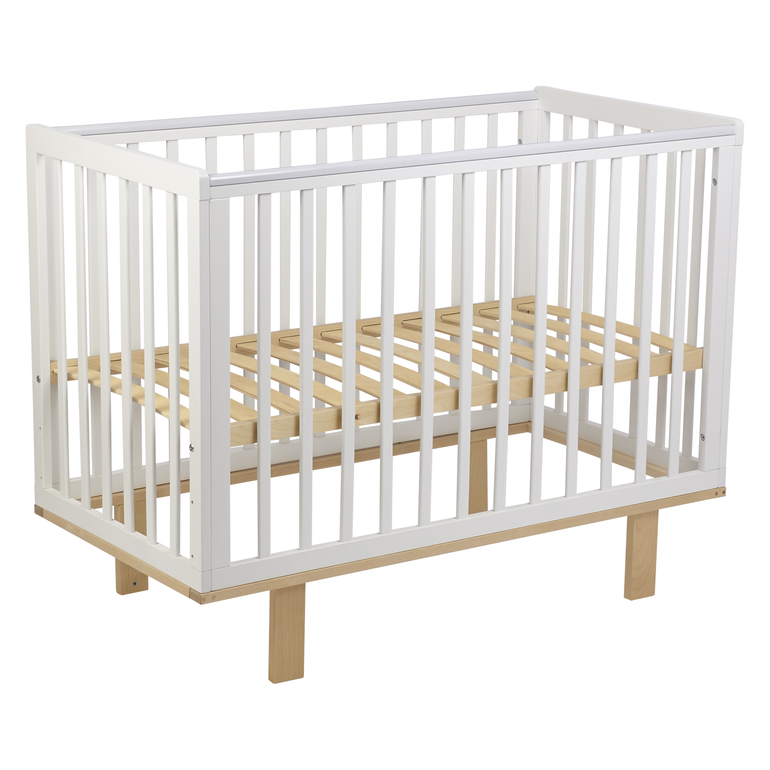 Детская кроватка Polini kids прямоугольная, (белый) - фото 2