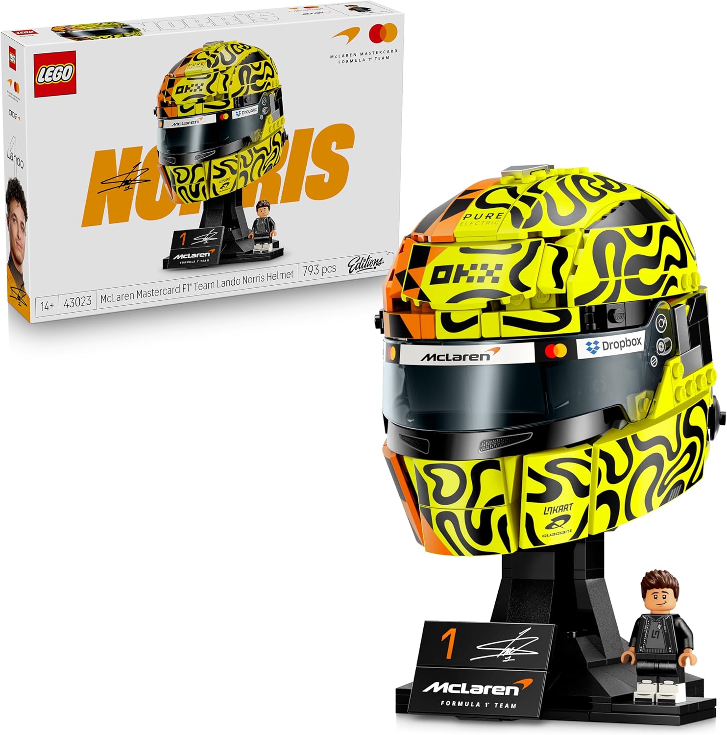 Конструктор LEGO Editions Шлем Ландо Норриса 884 дет. - фото 1