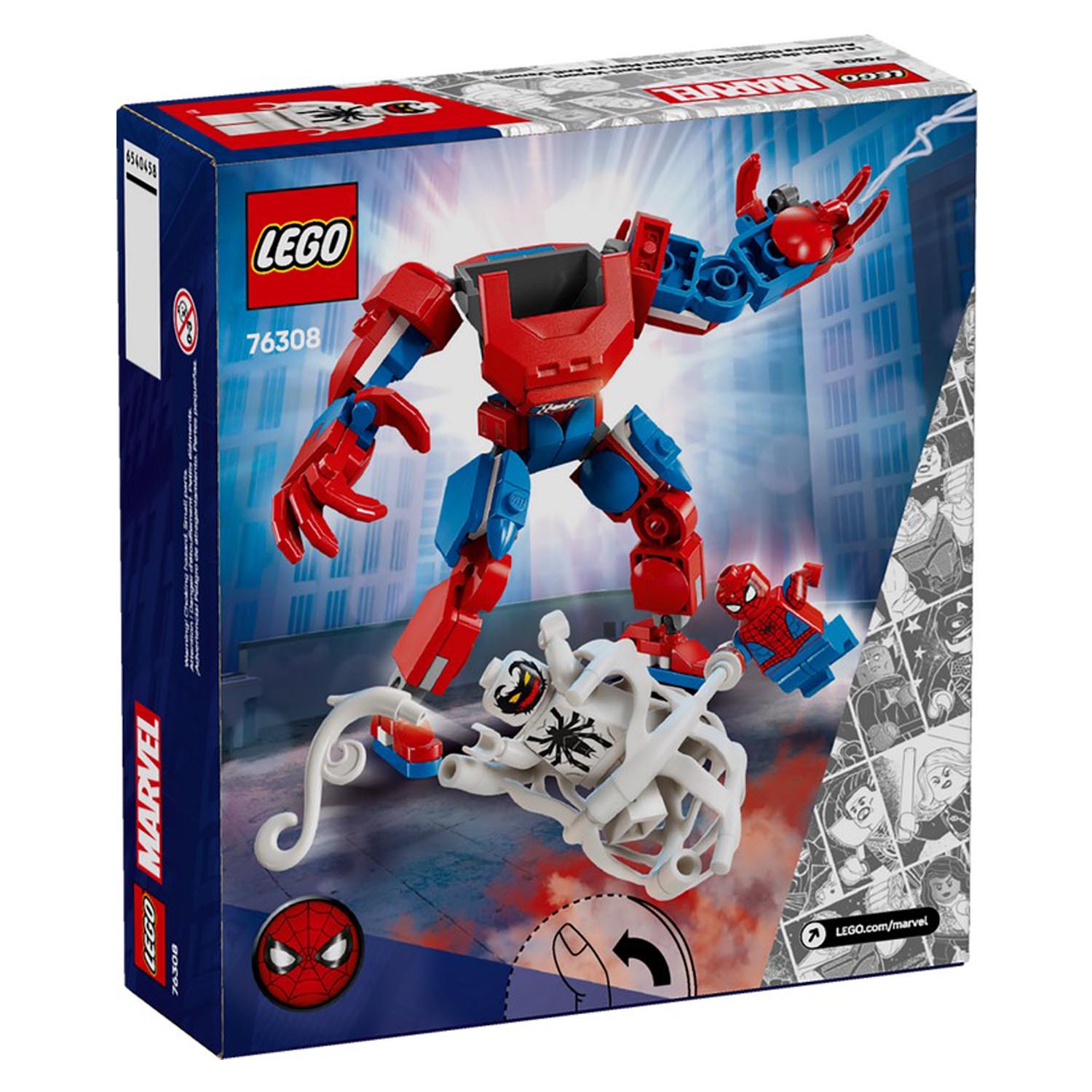 Конструктор LEGO Marvel Super Heroes Робот Человека-Паука блочный - фото 10
