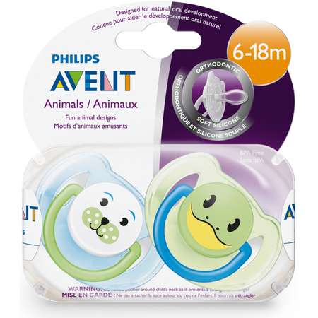 Пустышка Philips Avent ортодонтическая от 6 мес. 2 шт.