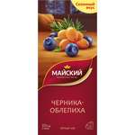Чай чёрный Майский Черника-облепиха 25 пакетиков по 1.5г