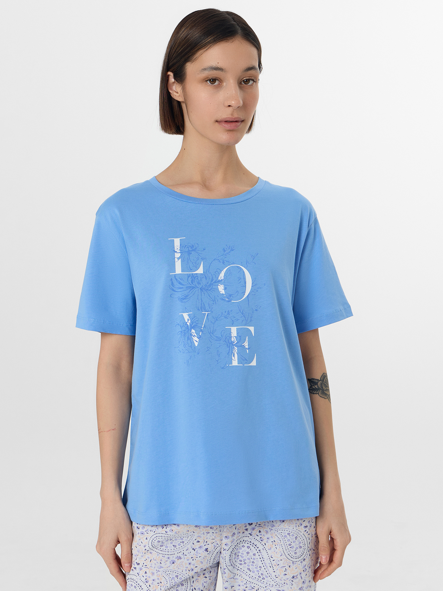 Пижама Mark Formelle (Марк Формэль) 592370/сине -голубой +узор на голубом - фото 3