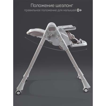Стульчик для кормления Amarobaby Yummy коричневый
