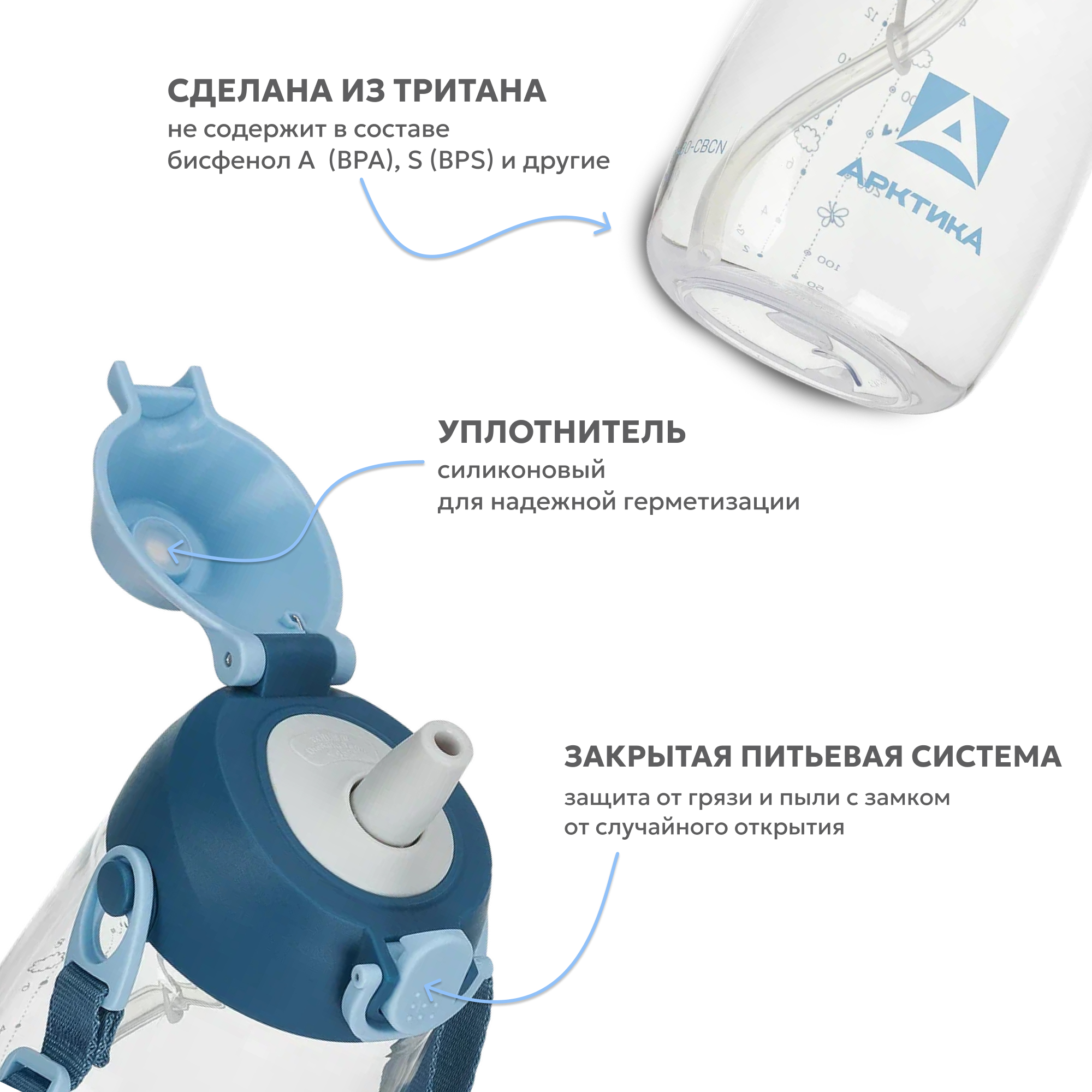 Бутылочка Арктика 480 мл - фото 4