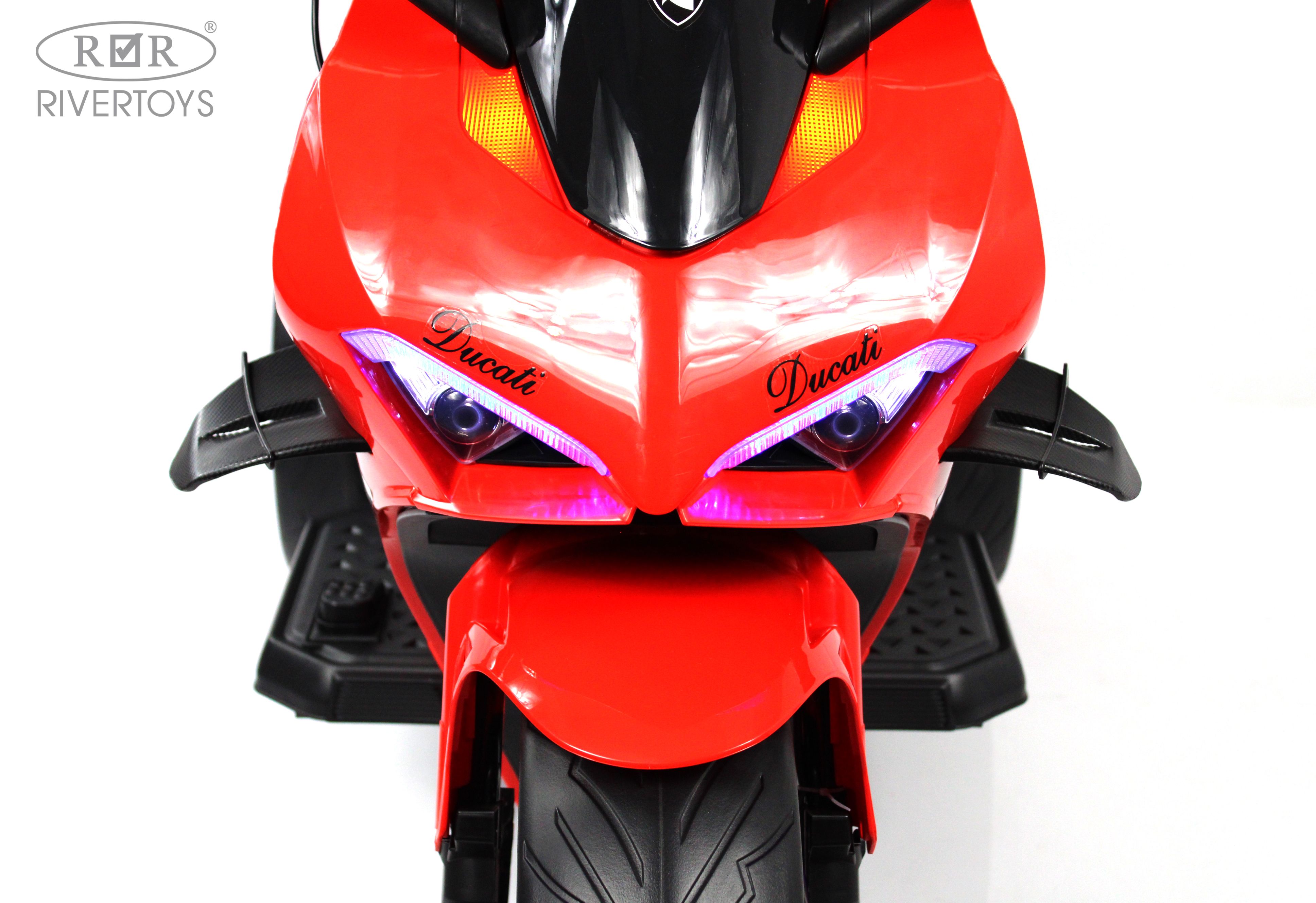Электромотоцикл RIVERTOYS М777БХ-RED - фото 6