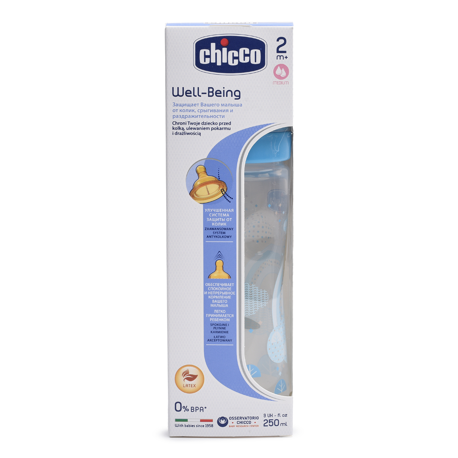Бутылочка Chicco Well-Being 250 мл - фото 3