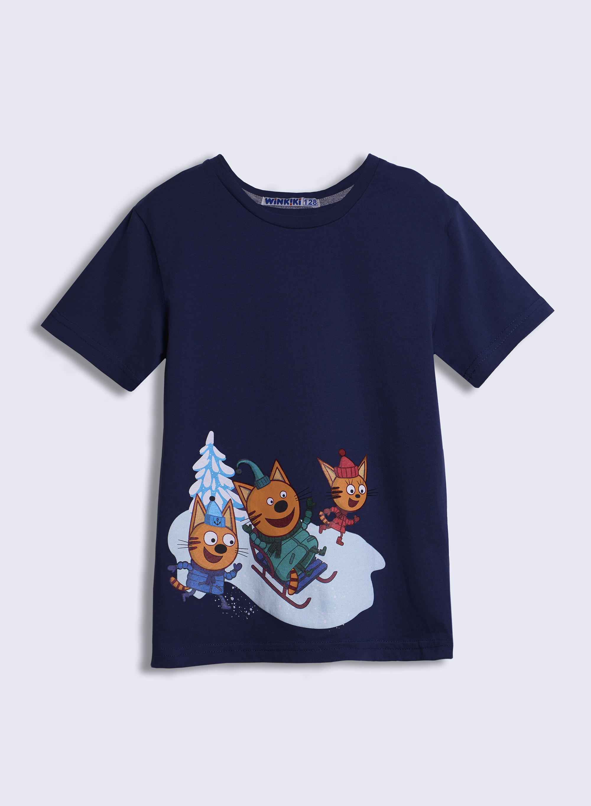 Футболка Три кота TK24252401/сине-фиолетовый - фото 1