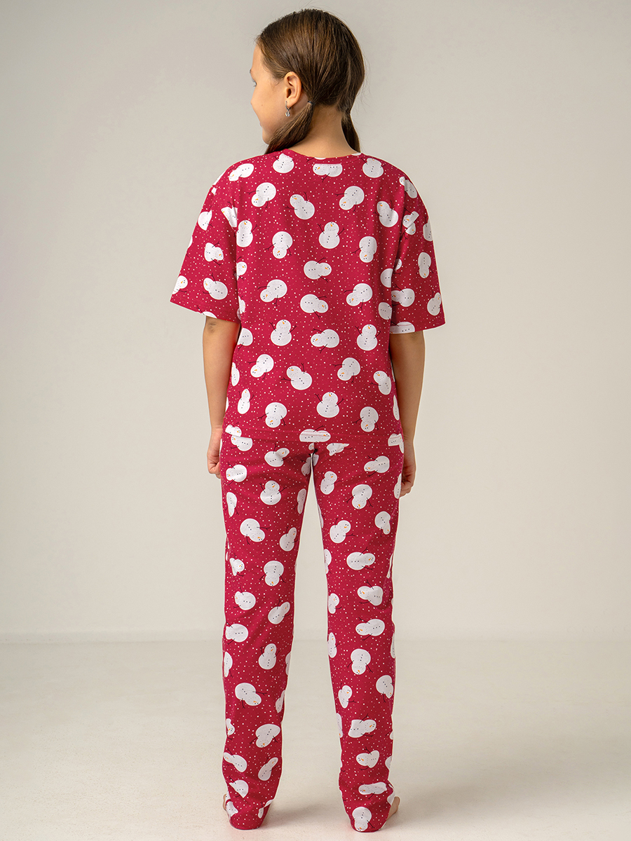 Пижама HappyFox HF6000DSPснеговики.на.красном - фото 6