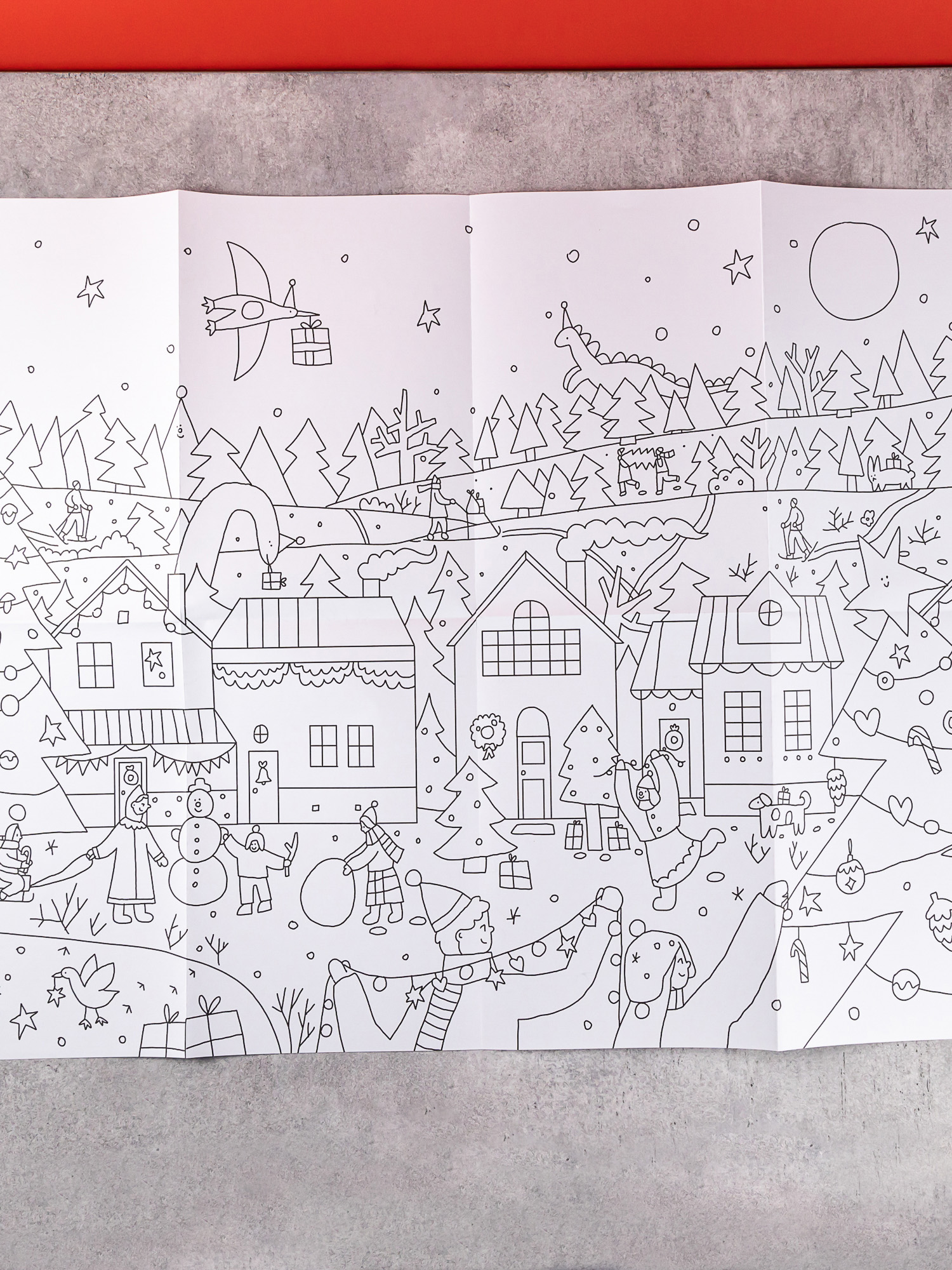 Раскраска Альпина. Дети Скоро Новый год! Раскраска-плакат - фото 9