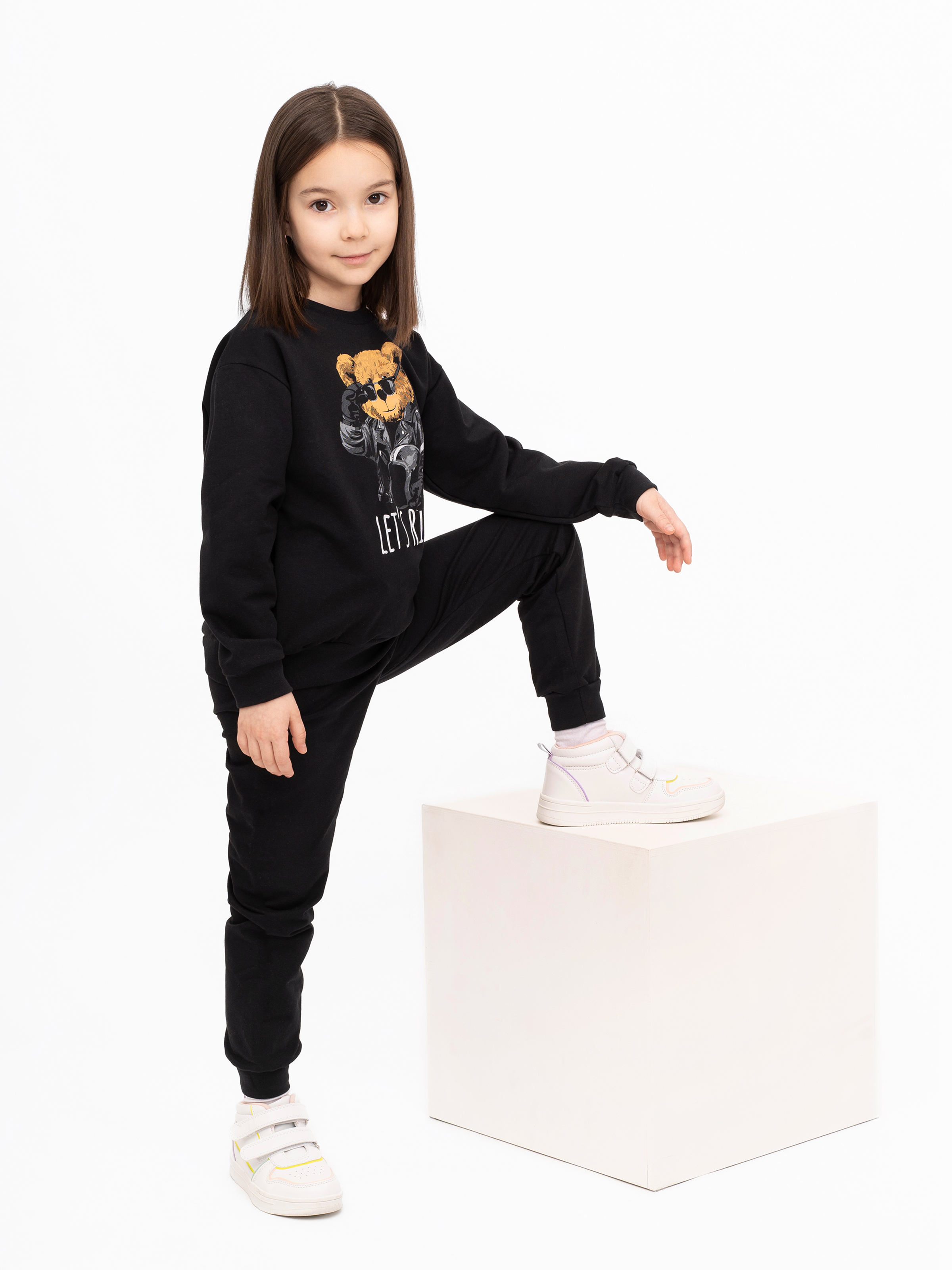 Костюм Утенок 7045г черный тедди байкер - фото 42