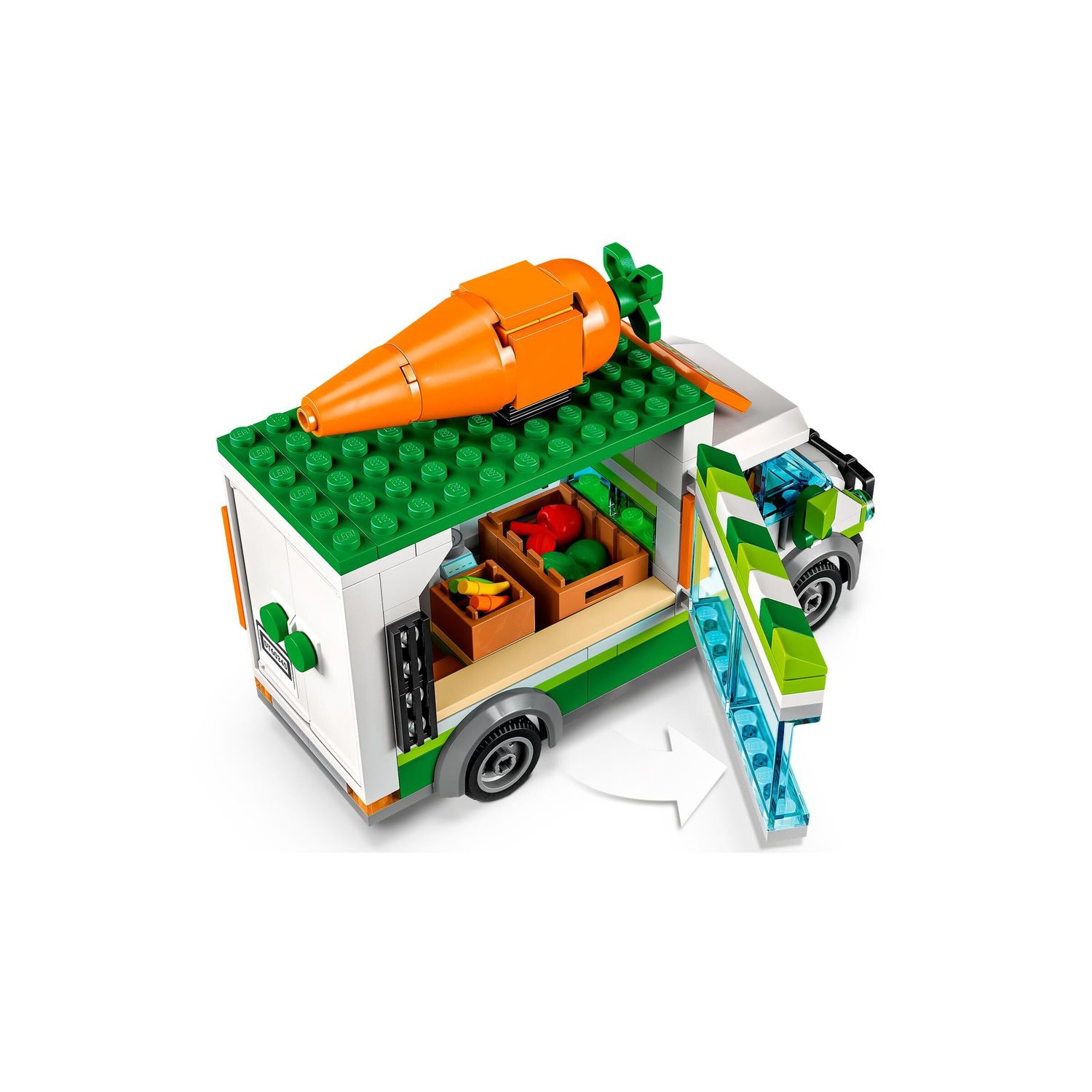 Конструктор LEGO City City Farmers Market Van 310 дет. - фото 6