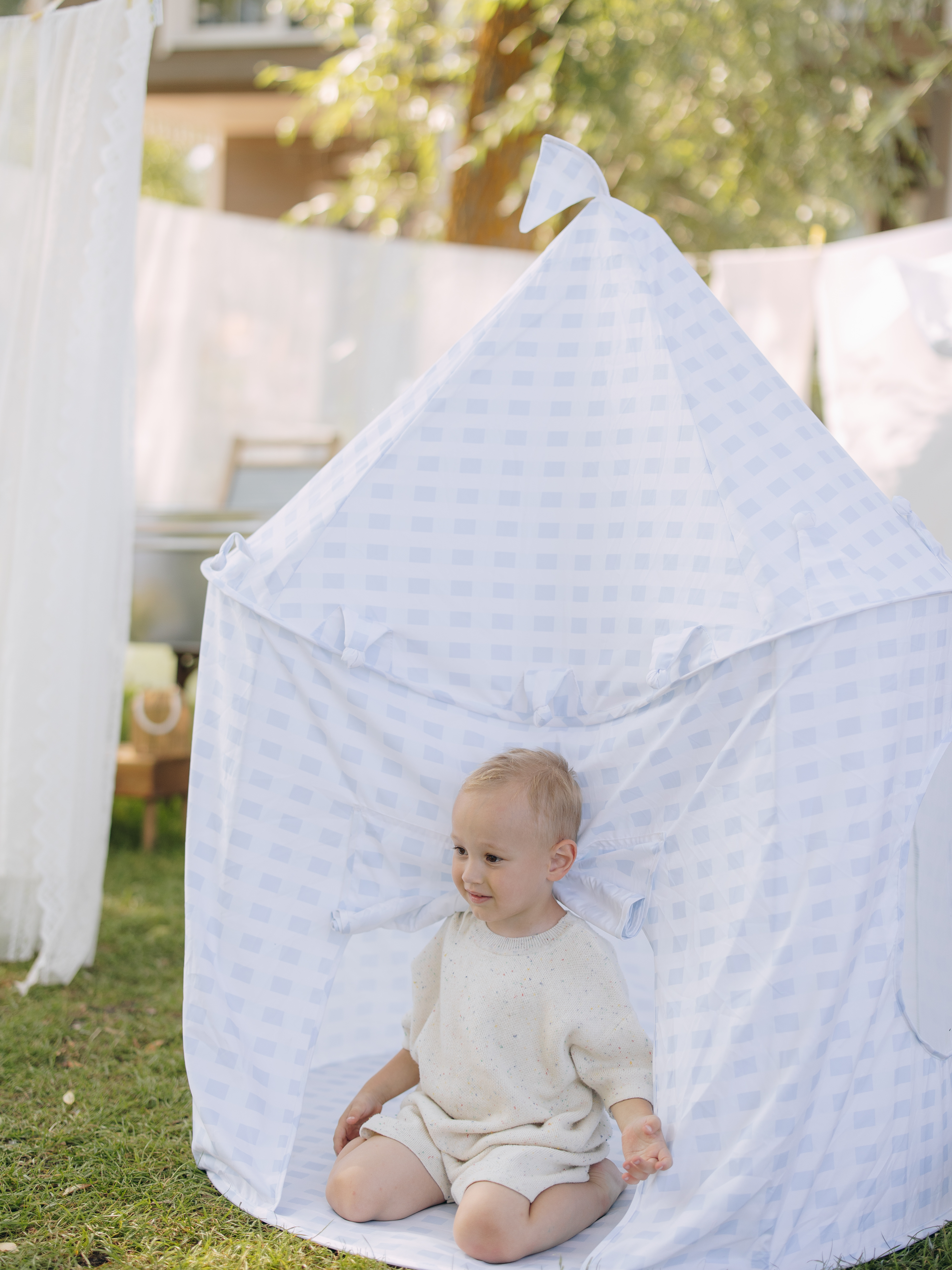 Домик Timikbaby голубая клетка - фото 2