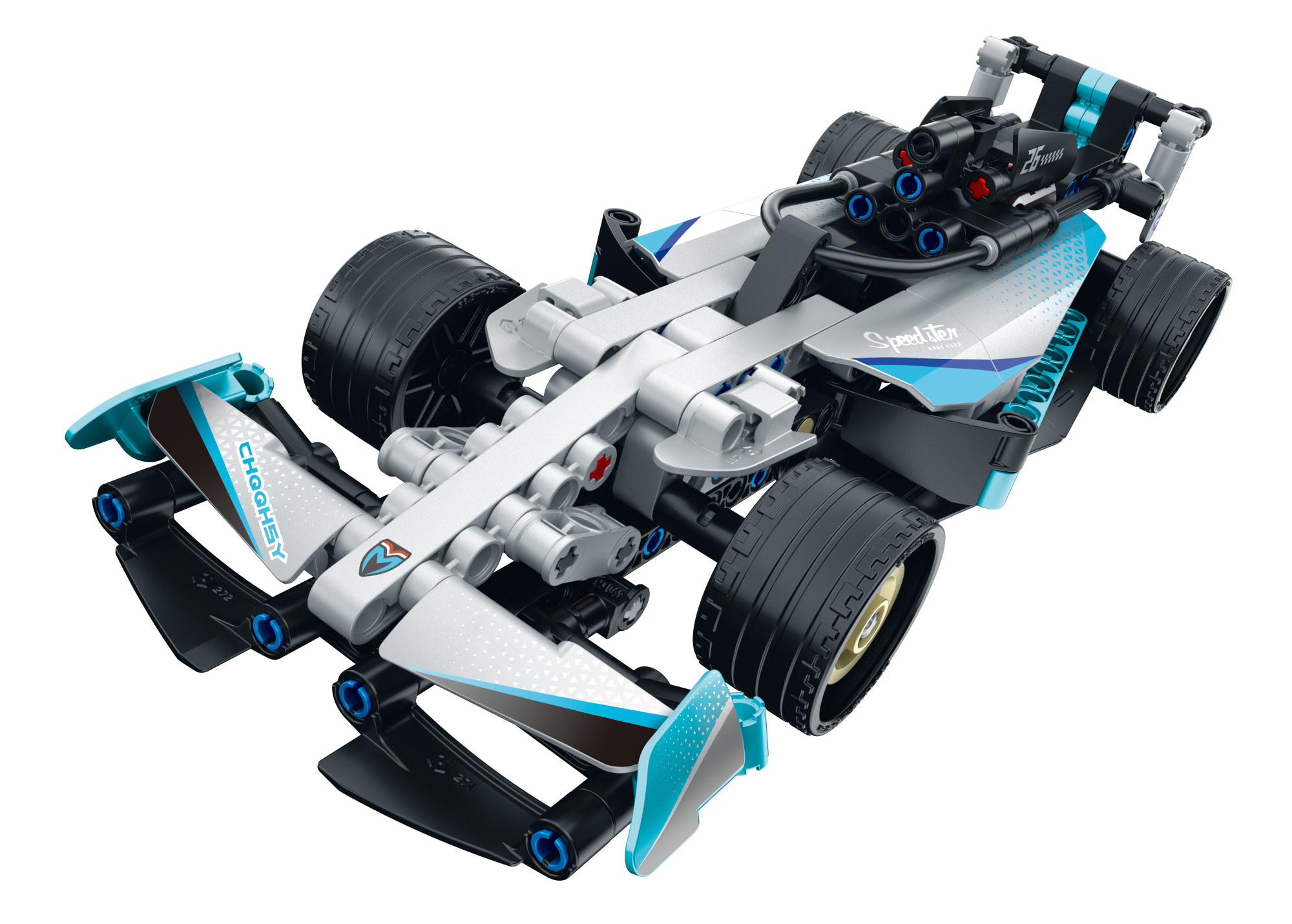 Изображение товара Конструктор Im. Master Гоночный автомобиль Белый - сборка и детали