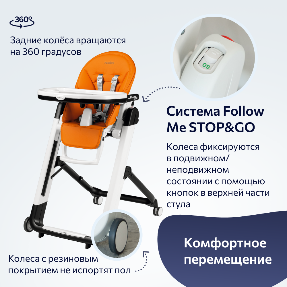 Стульчик для кормления Peg-Perego Siesta 2 в 1 - фото 7