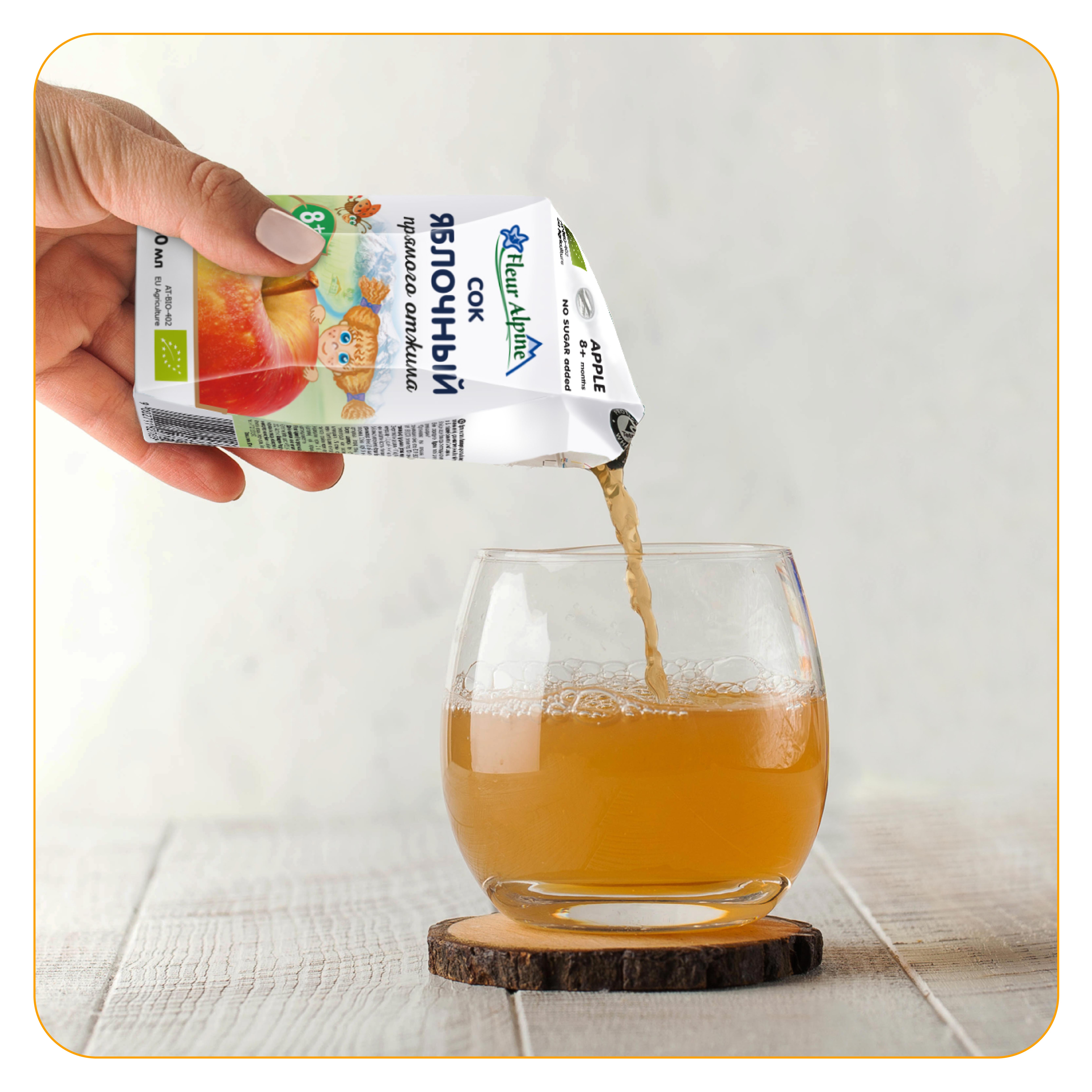 Сок Fleur Alpine Яблоко с 8 мес 0.2 л - фото 3