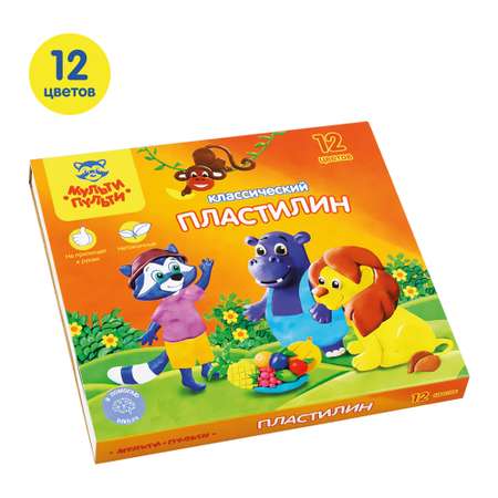 Пластилин Мульти Пульти 12 цв.