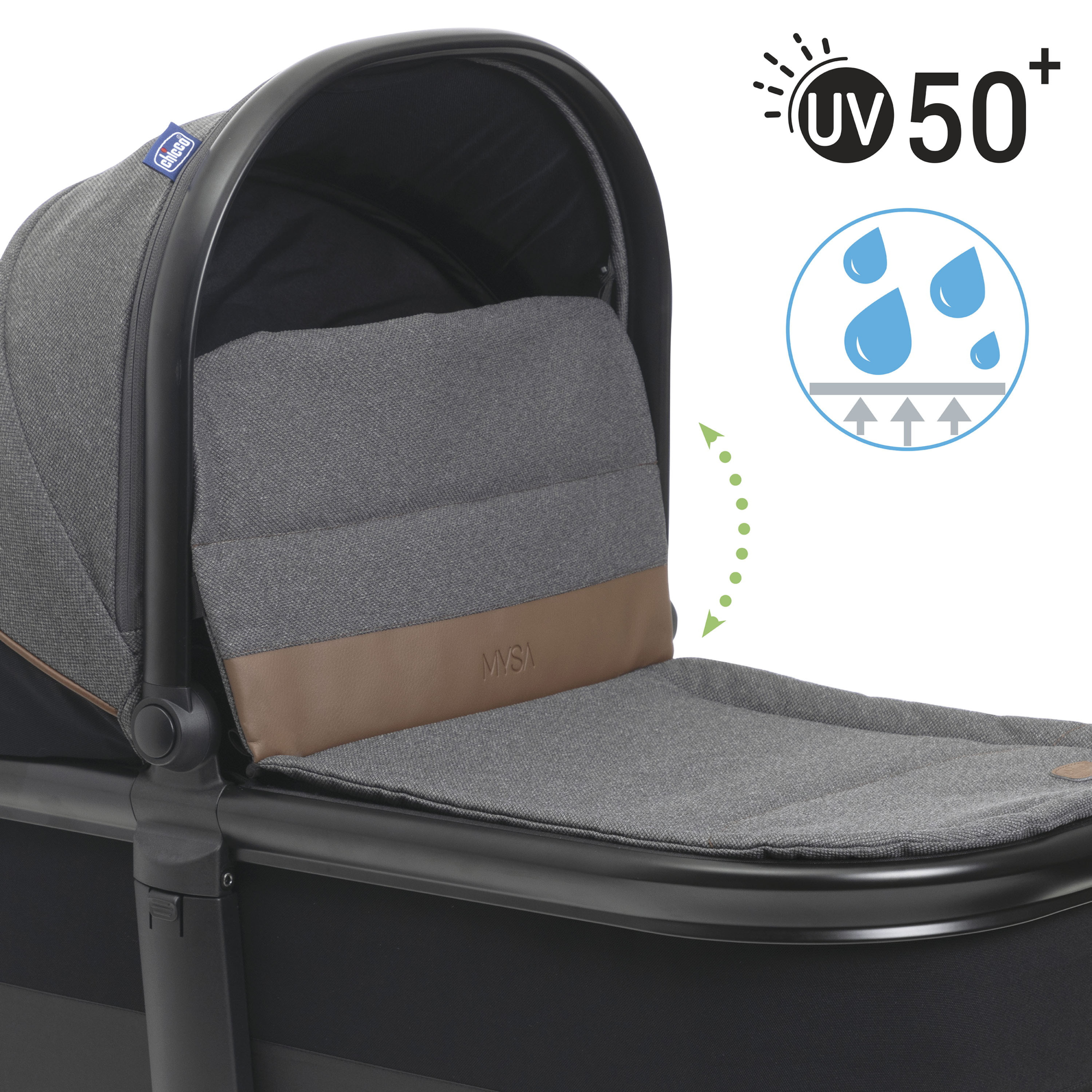 Люлька Chicco Mysa Light Carrycot - фото 11