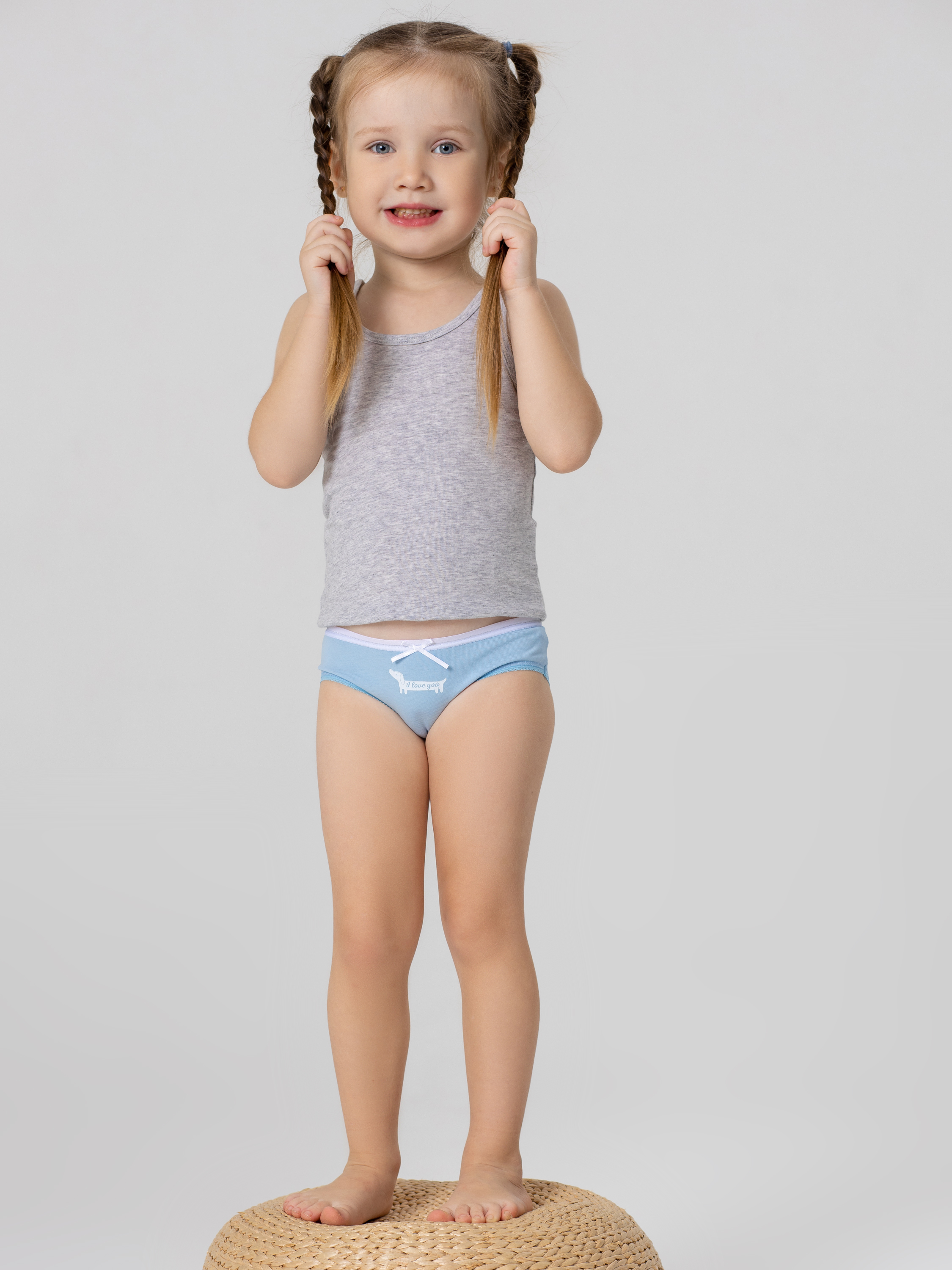 Трусы 3 шт Linas baby 1668-18 Голубой-Белый - фото 12