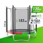 Батут каркасный Simple 6 ft UNIX line Color с внутренней защитной сеткой общий диаметр 183 см до 100 кг