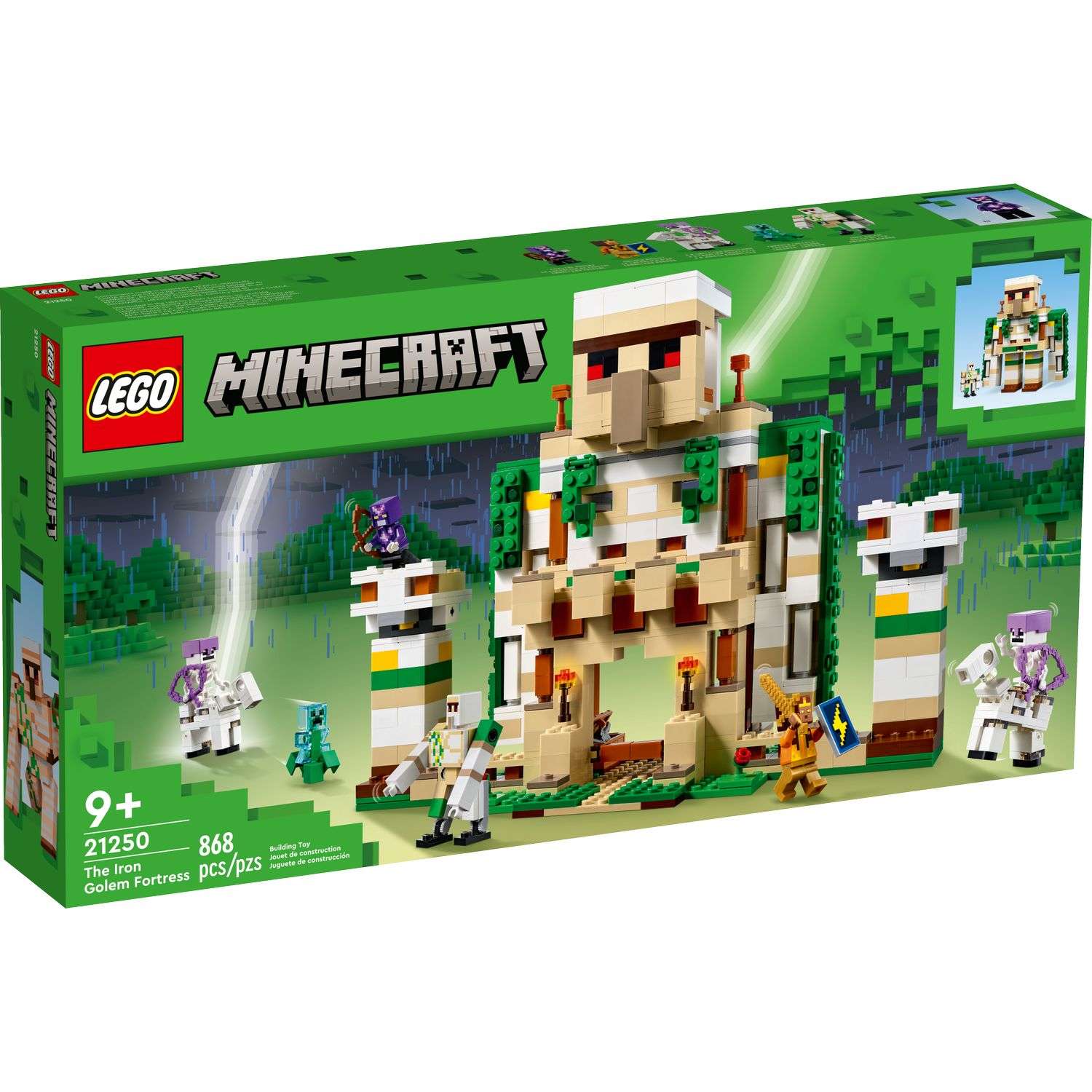 Конструктор LEGO Minecraft The Iron Golem Fortress 868 дет. - фото 1