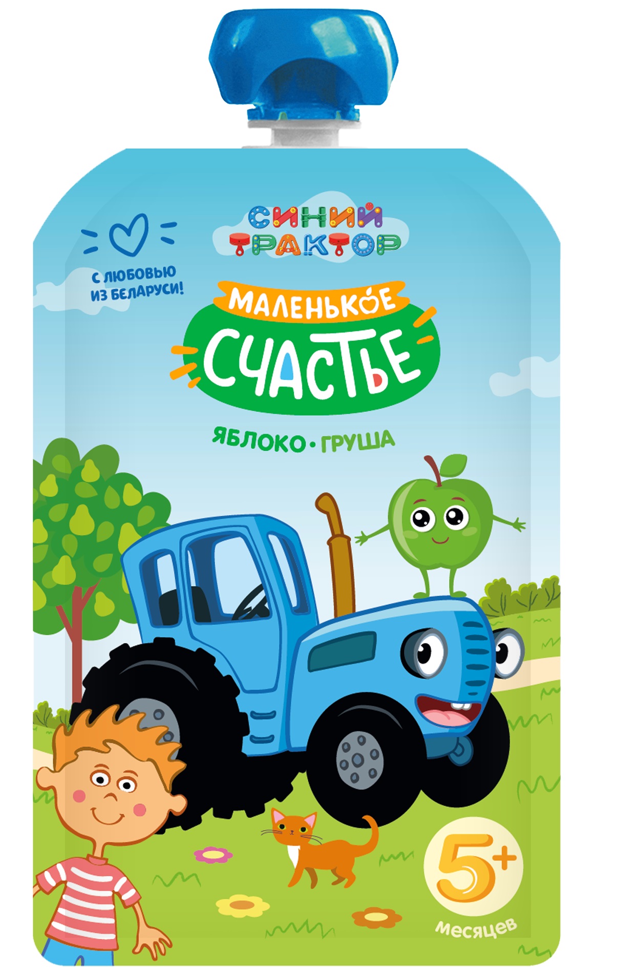 Изображение товара Детское пюре Яблоко-груша Маленькое счастье 90 г с 5 месяцев