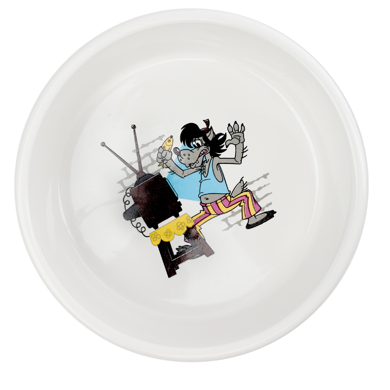 Миска для животных Triol Волк керамическая на резинке 0.45л - фото 2