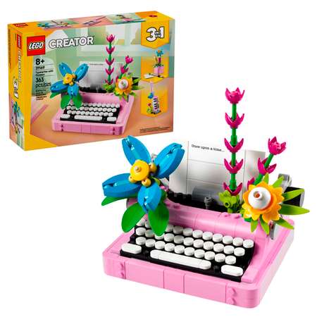 Конструктор LEGO Creator Печатная машинка с Цветами блочный
