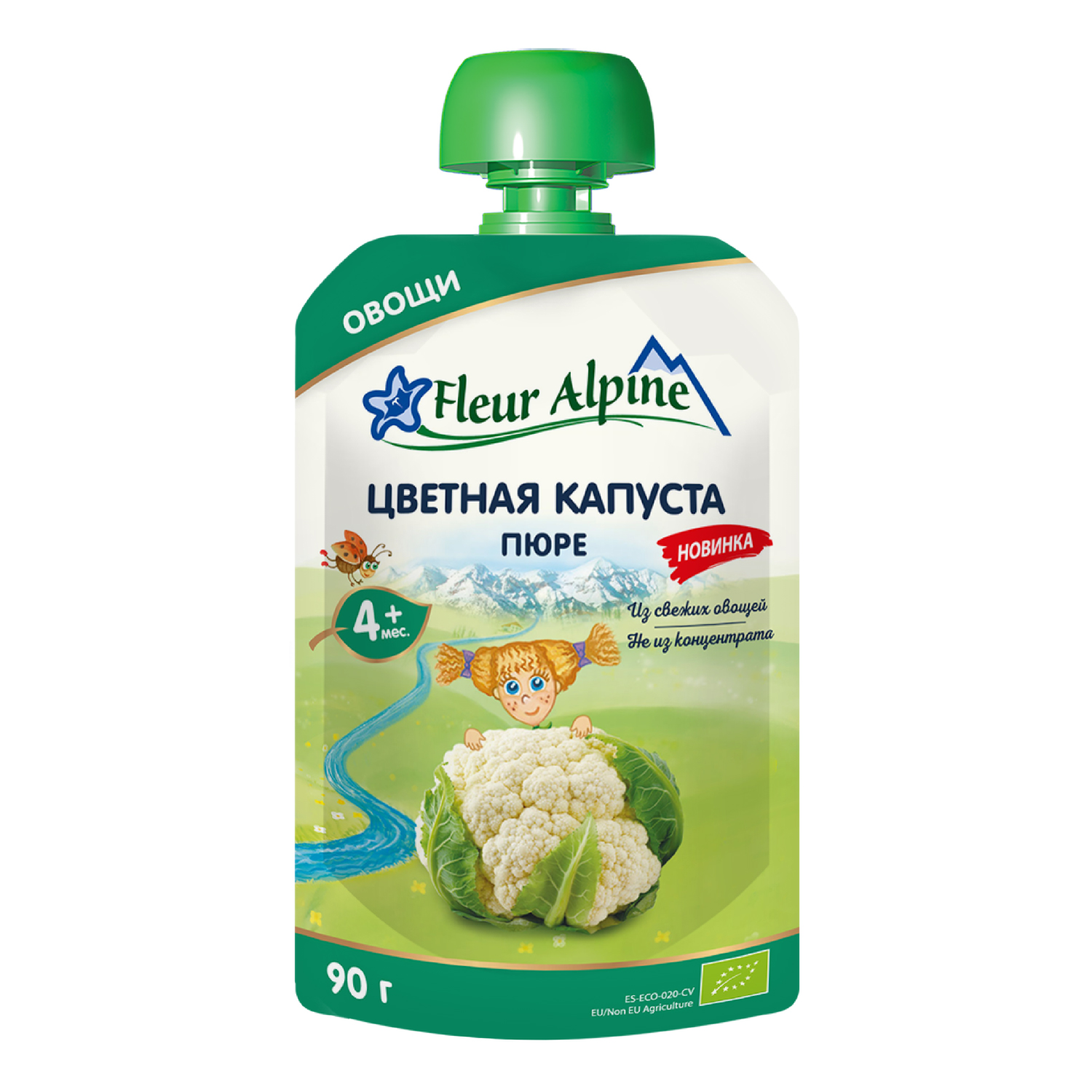 Пюре Fleur Alpine Цветная капуста с 4 мес 90 г - фото 1