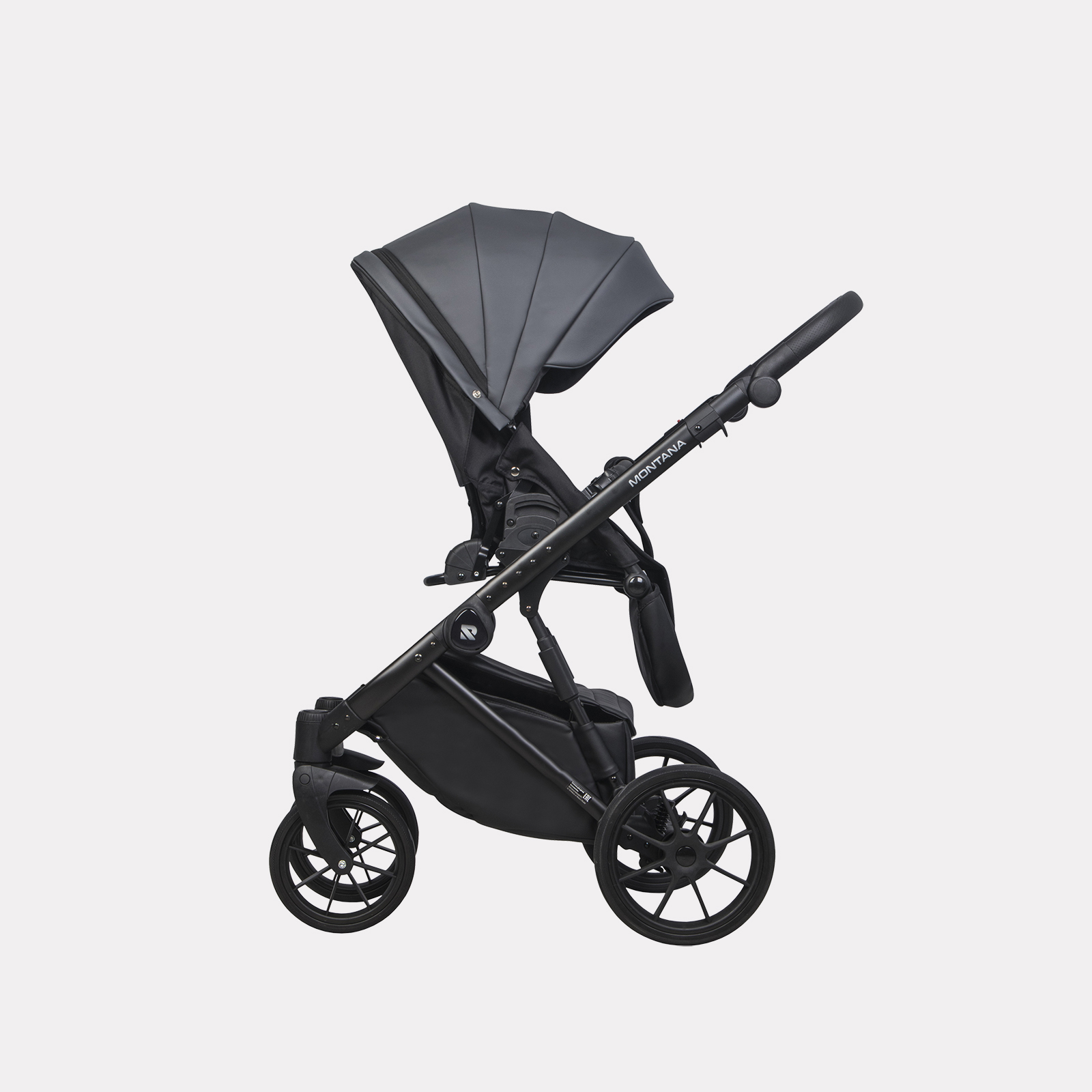 Коляска 3в1 Riko Basic Montana Ecco черный - фото 6