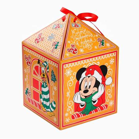 Коробка складная, новогодняя Disney \"Мечты сбываются в Новом году\", 15 х 25 х 15 см