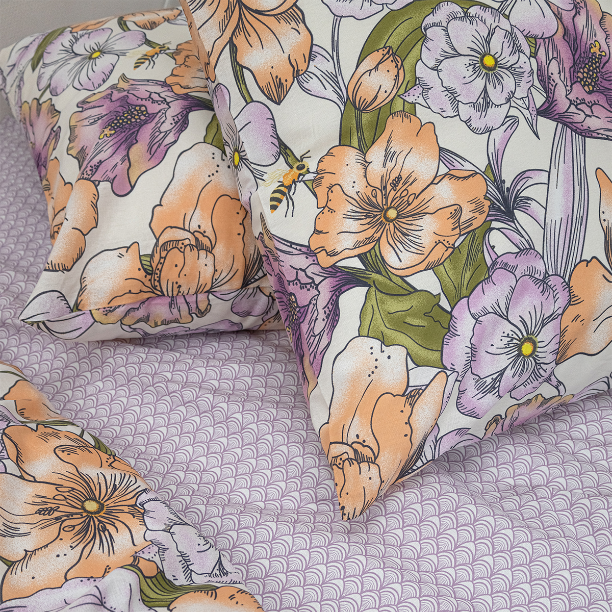 Комплект постельного белья Спал Спалыч Анемоны двуспальный 4 предм. - фото 5