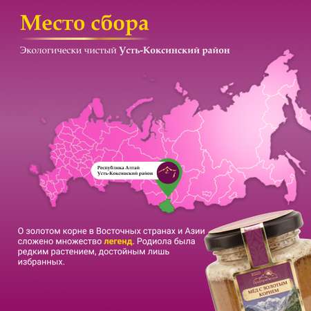 Мед Smart Bee горный натуральный разнотравье с золотым корнем