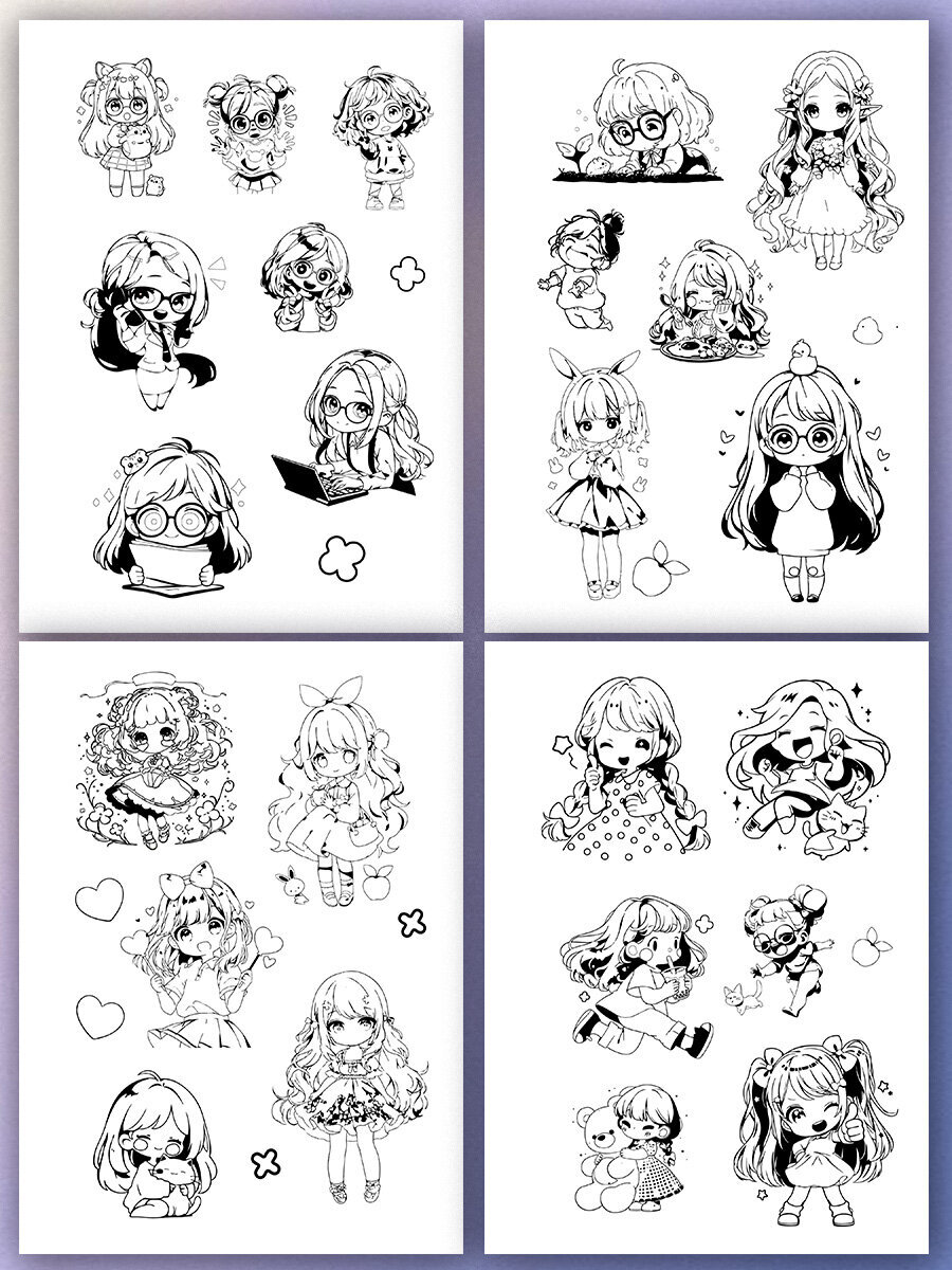 Стикербук с наклейками Brauberg раскраски детские 100 стикеров для девочек - фото 7