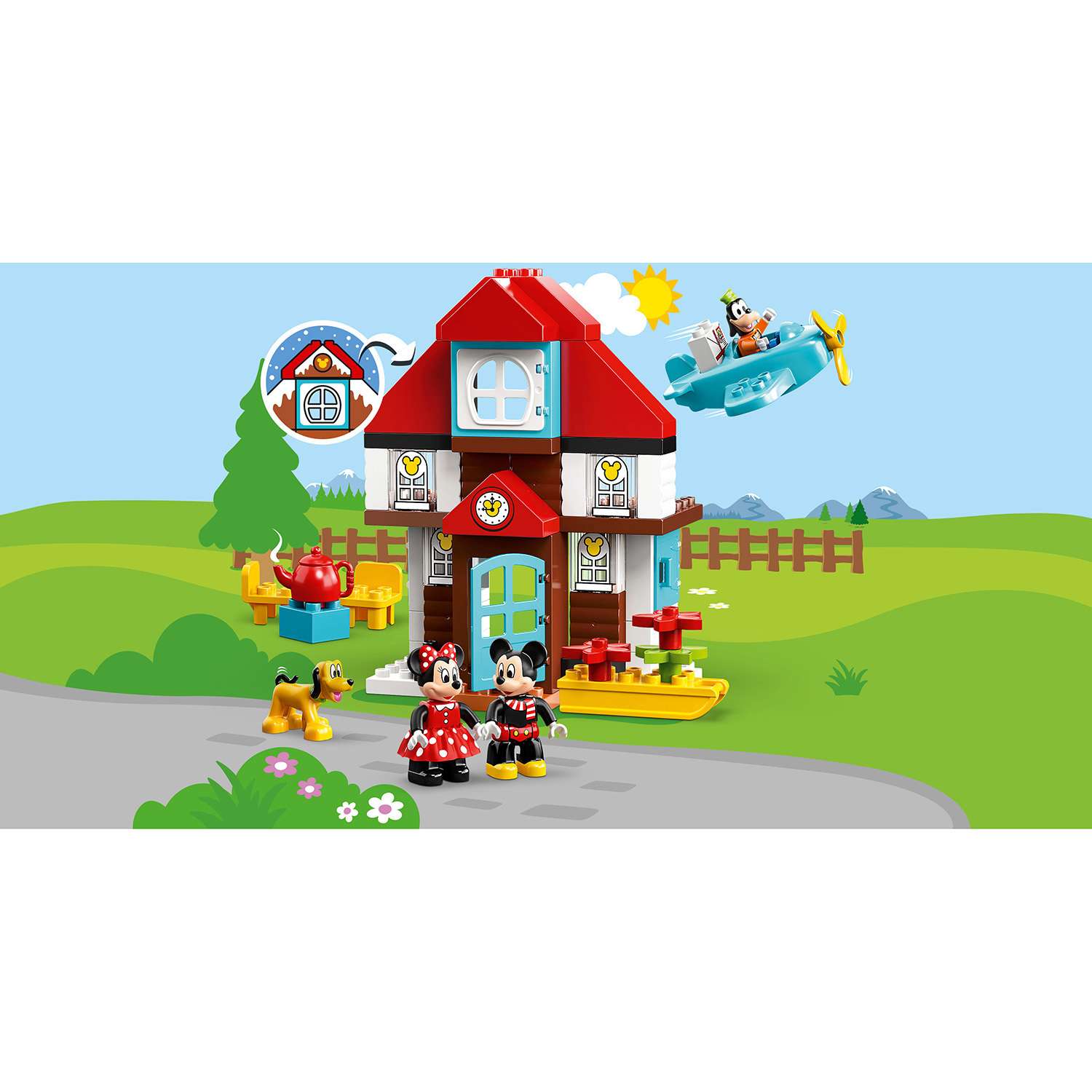 Конструктор LEGO DUPLO Летний домик Микки блочный - фото 10