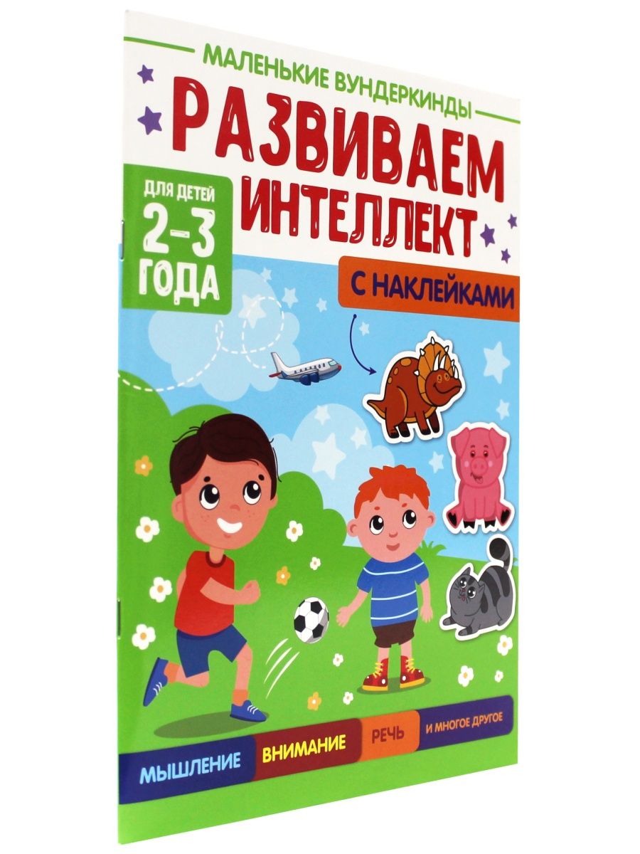 Книга Проф-Пресс обучающая для малышей 32 стр. Развиваем интеллект 2-3 года - фото 1