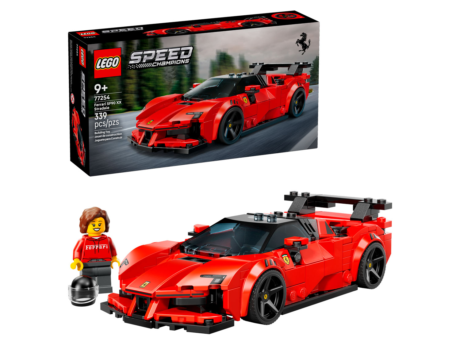 Конструктор LEGO Speed Champions Ferrari SF90 XX Stradale 77254 339 дет. - фото 1