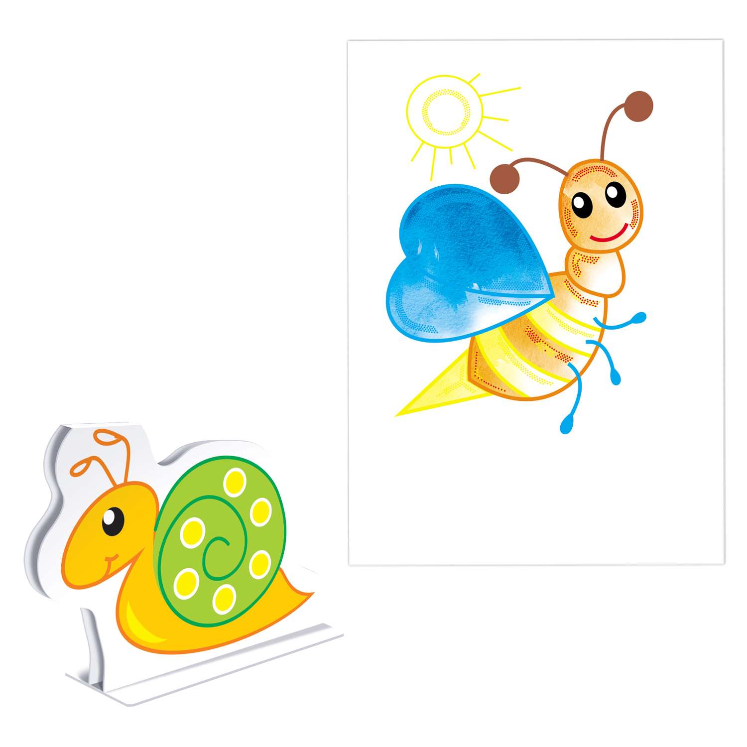 Набор для творчества Фантазер Раскраска без красок (8 картинок) + конструктор в ассортименте 349351-349354 - фото 2