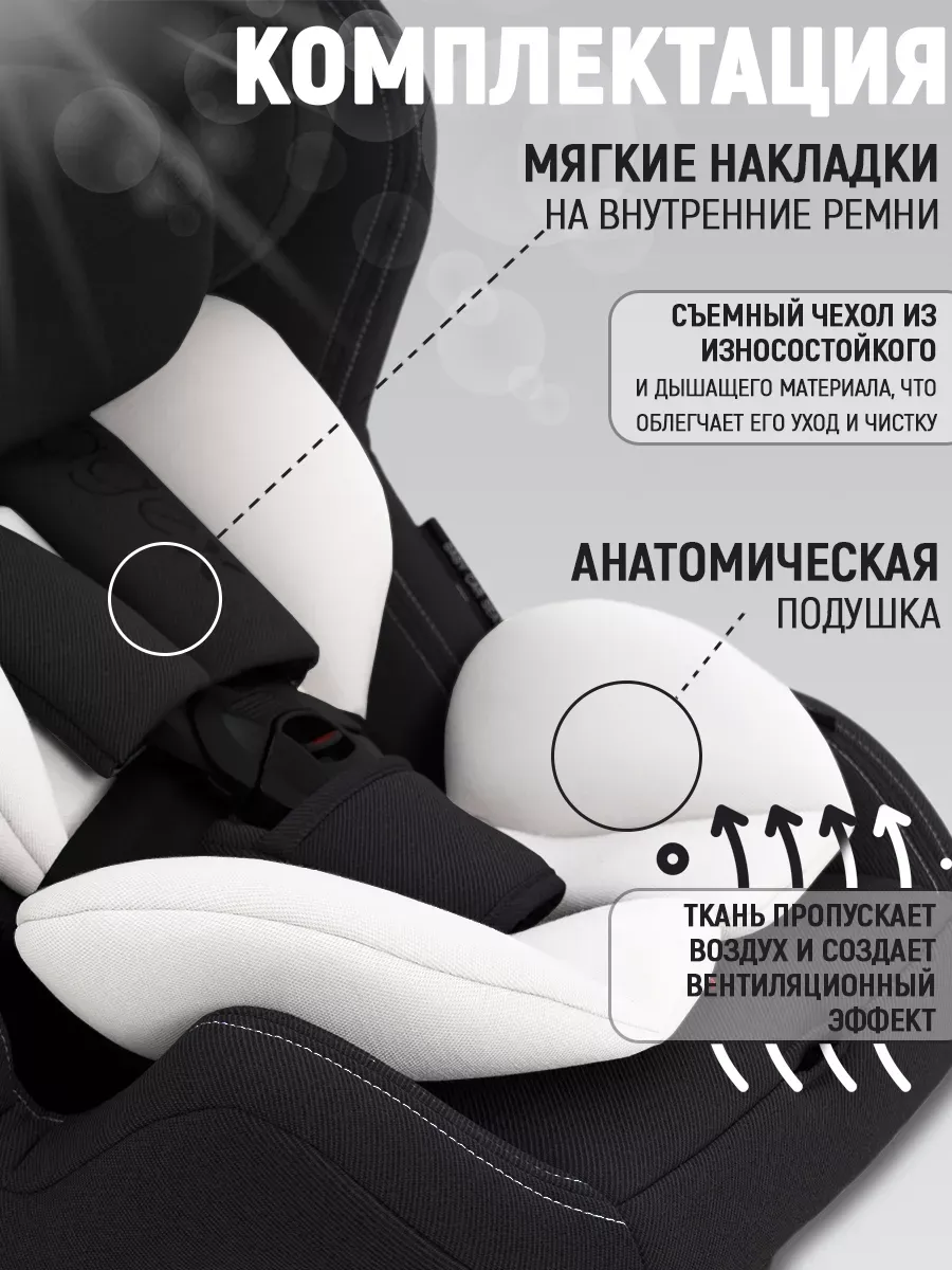 Автокресло agex Voyage b 0+/1/2 (0-25 кг) черный - фото 5