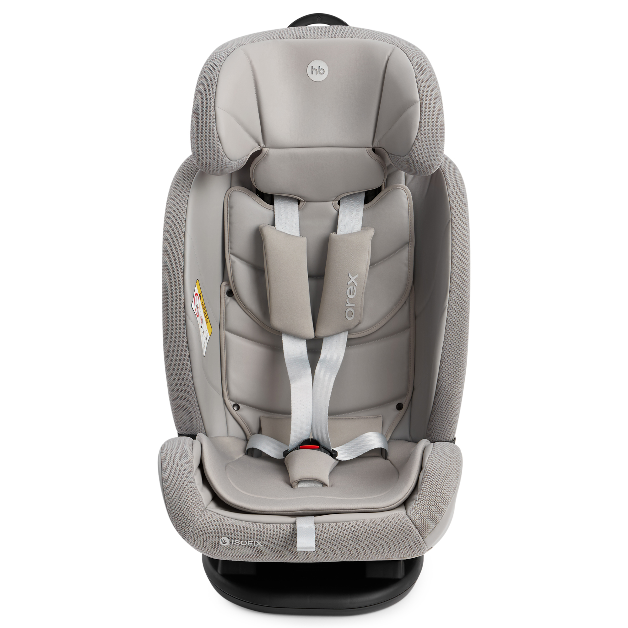 Автокресло Happy Baby Orex Isofix 0+/1/2/3 (0-36 кг) серый - фото 21