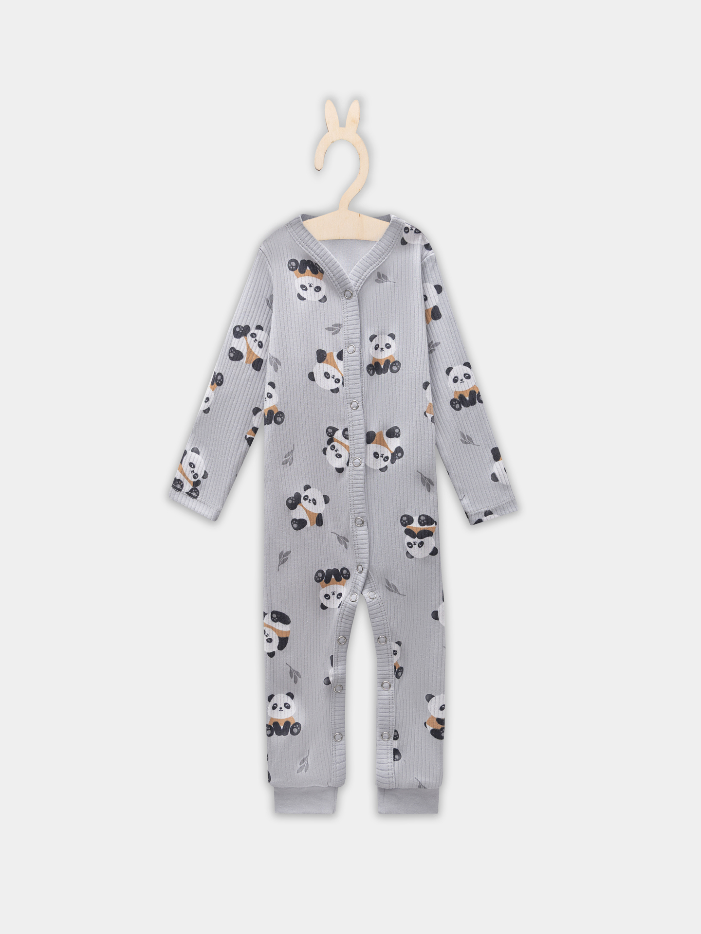 Комбинезон Mark Formelle (Марк Формэль) 14012/пандочки на сером - фото 2