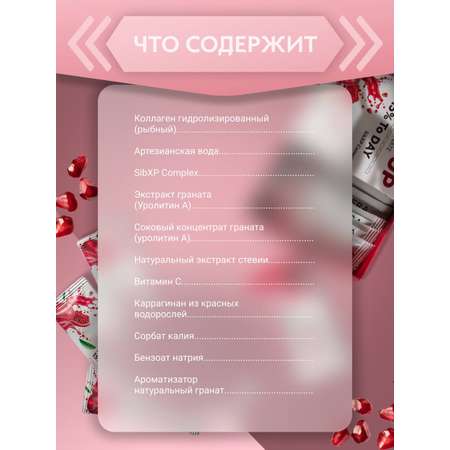 Комплексная пищевая добавка Tayga8 T8 MIT UP продукт на основе морского коллагена уролитина А витамина С и SibXP Complex