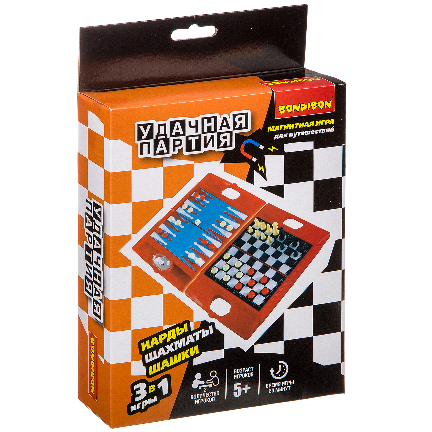Настольная игра Bondibon 5+ Шахматы, шашки, нарды - фото 3