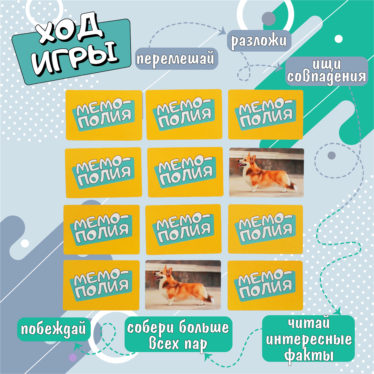 Настольная игра Attivio Мемополия Кошки и собаки - фото 4