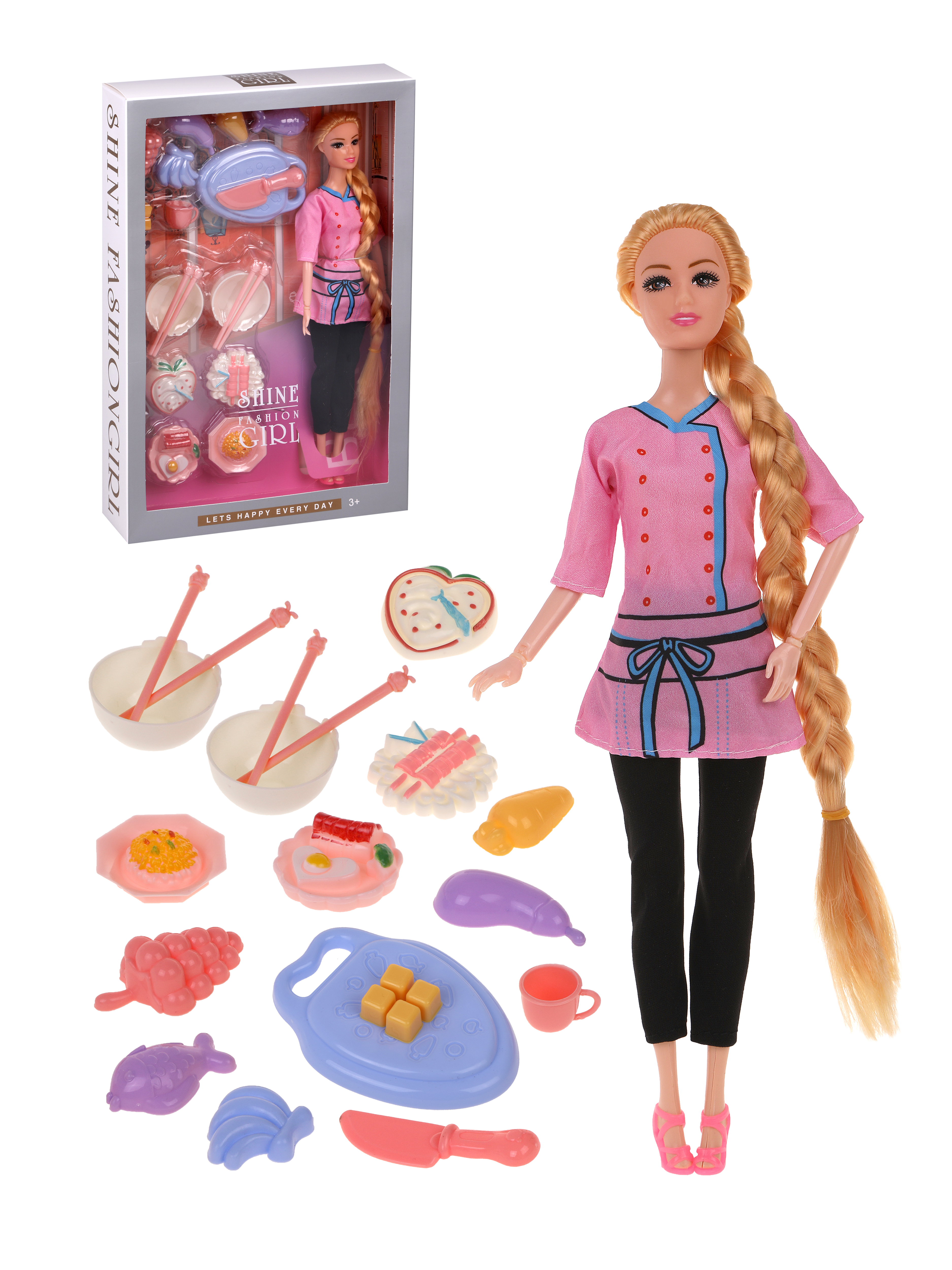 Кукла модельная Defa Lucy Повар высота 29 см 803927 - фото 1