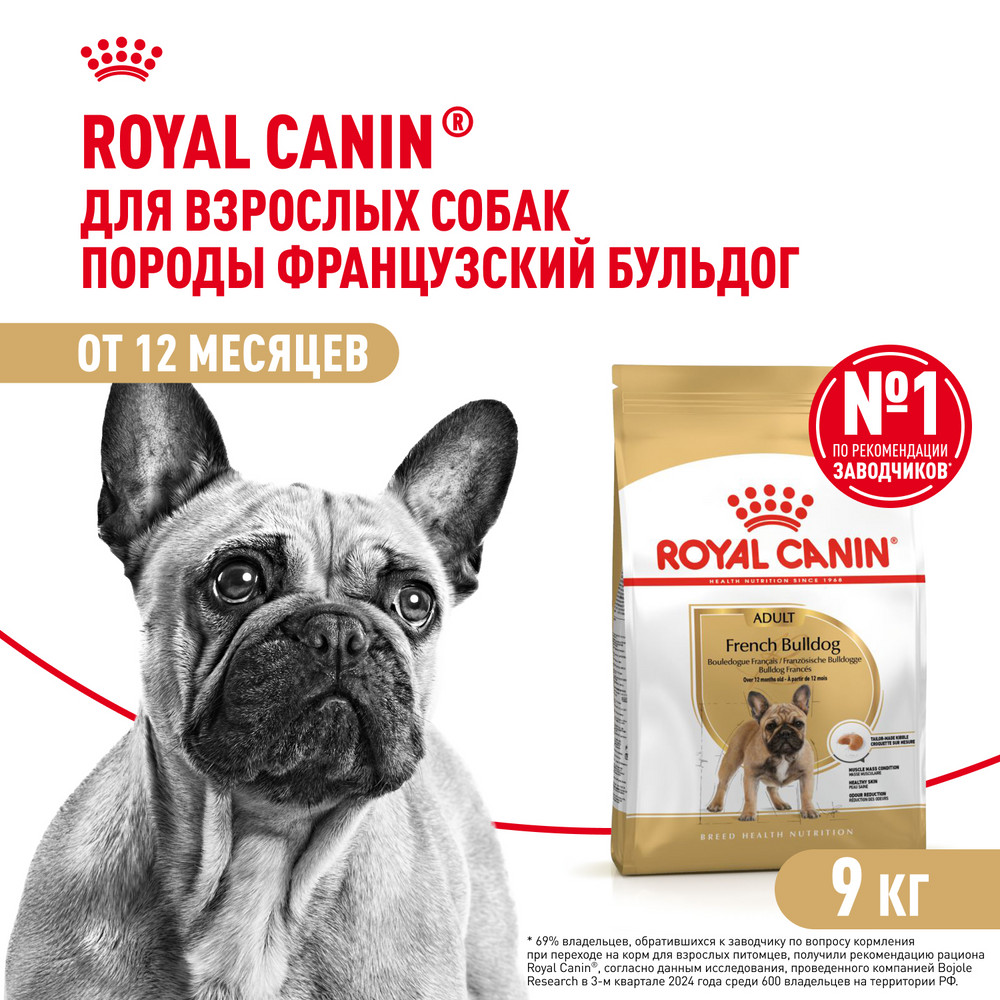 Корм для собак ROYAL CANIN породы французский бульдог 9кг - фото 13