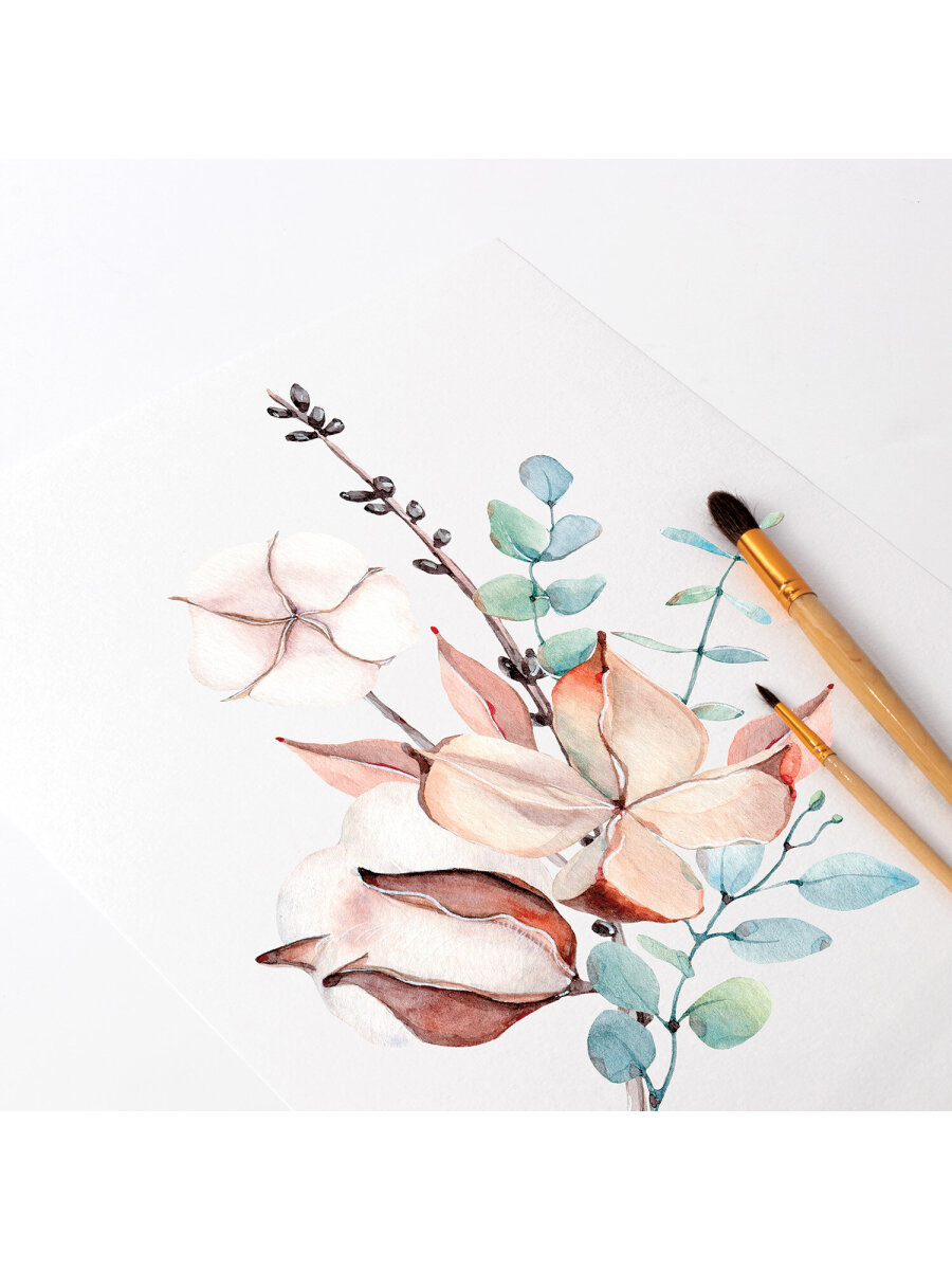 Художественная бумага Brauberg для акварели 40 лист. - фото 7