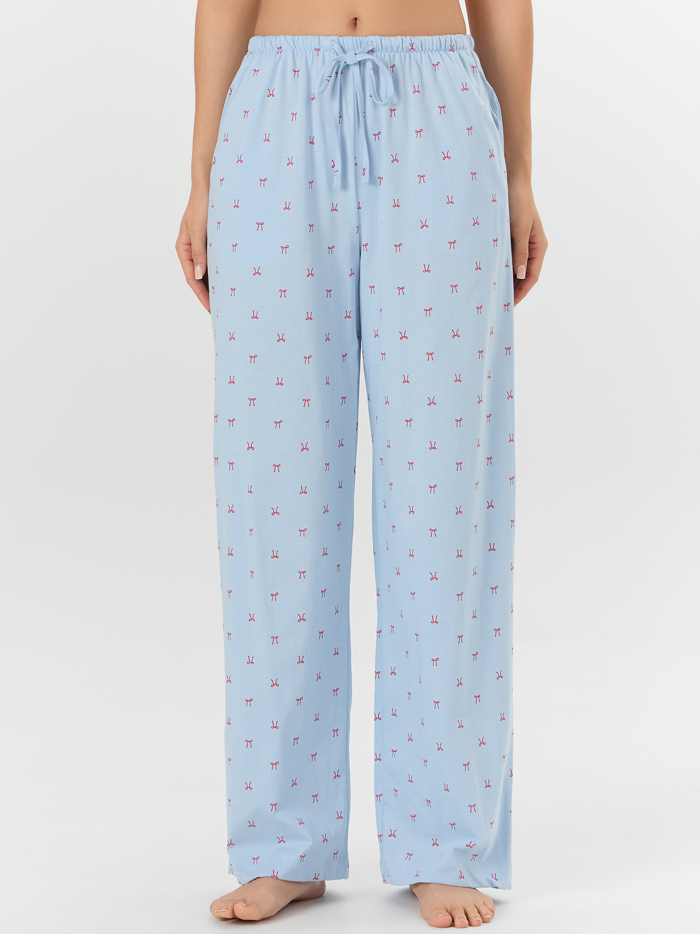 Брюки Mark Formelle (Марк Формэль) 532410/бантики на голубом - фото 1