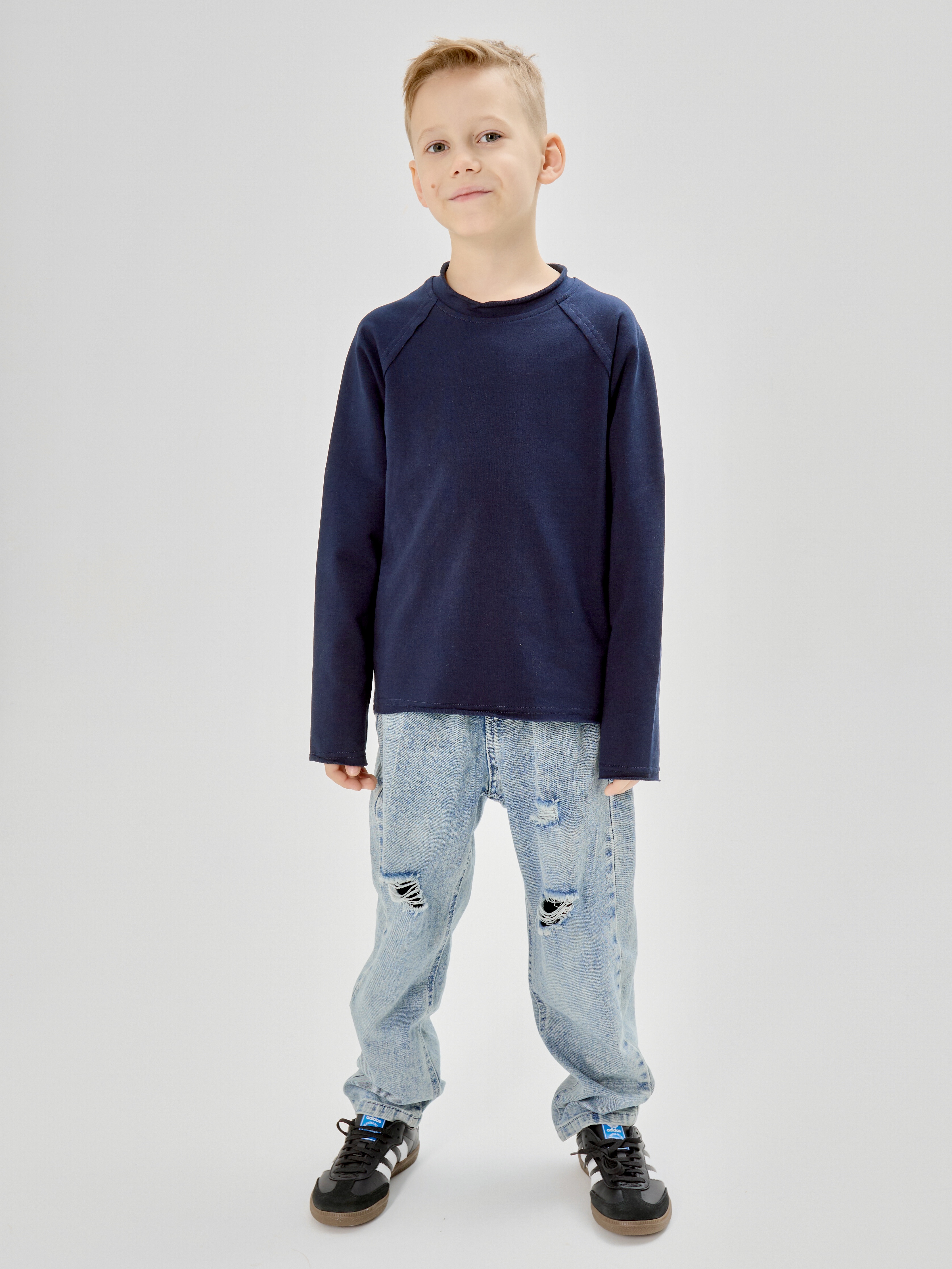 Лонгслив МОЛОДОСТЬ ГОВОРИТ синийлонгслив - фото 2