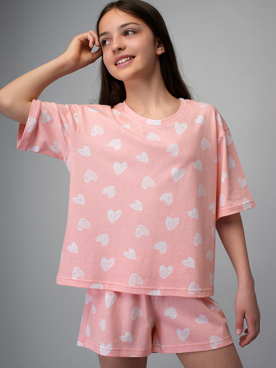 Пижама HappyFox HF5900DSPбелый.сердечки - фото 3