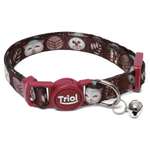 Ошейник для кошек Triol Сова XS 18-27*1см Коричневый